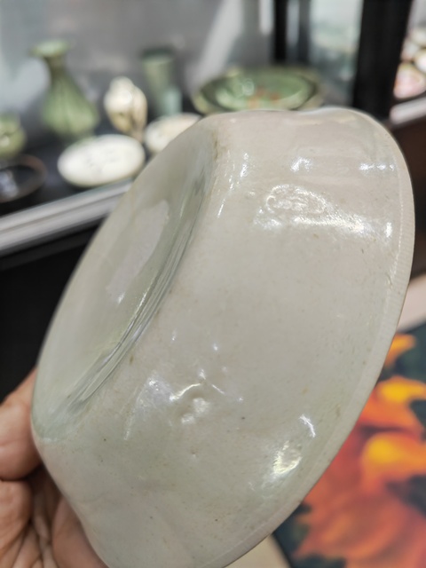 古玩陶瓷青白釉刻花洗真品鑒賞圖