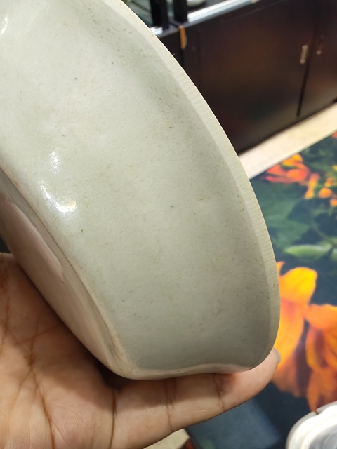 古玩陶瓷青白釉刻花洗真品鑒賞圖