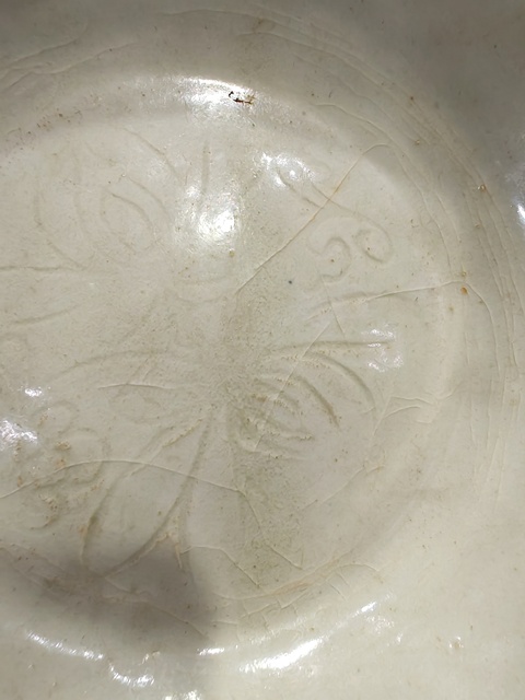 古玩陶瓷青白釉刻花洗真品鑒賞圖