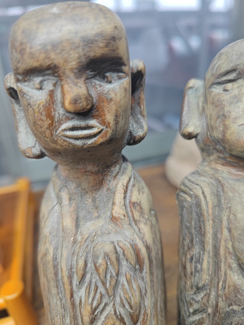 古玩雜項少數民族地區的木雕人物造像真品鑒賞圖