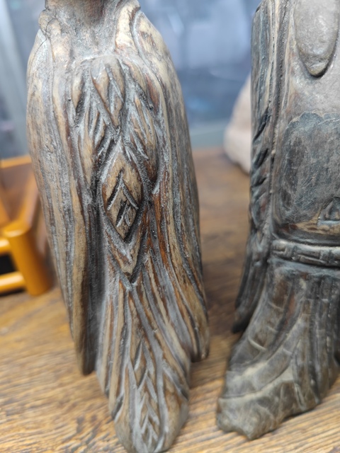 古玩雜項少數民族地區的木雕人物造像真品鑒賞圖