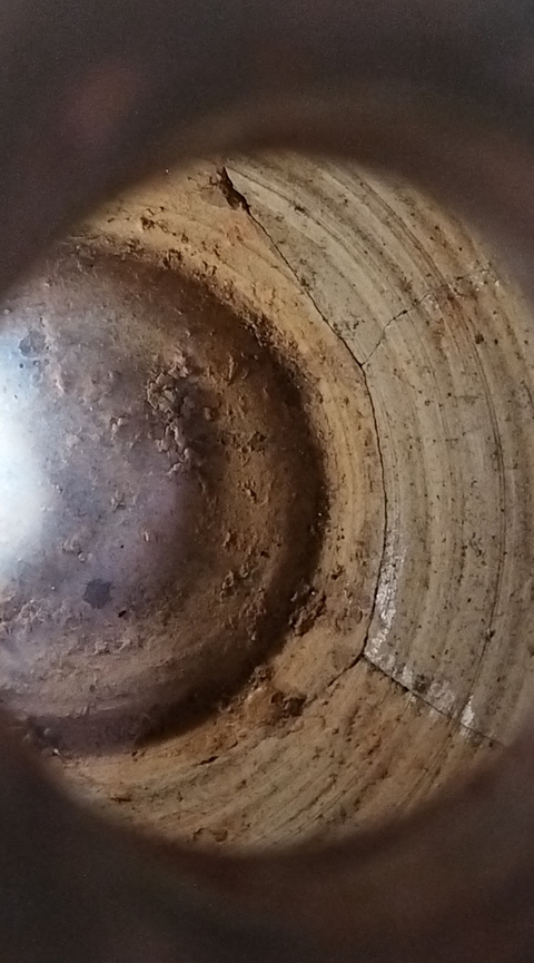 古玩陶瓷青釉六系盤(pán)口瓶真品鑒賞圖