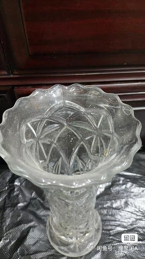 古玩玉器琉璃花插真品鑒賞圖