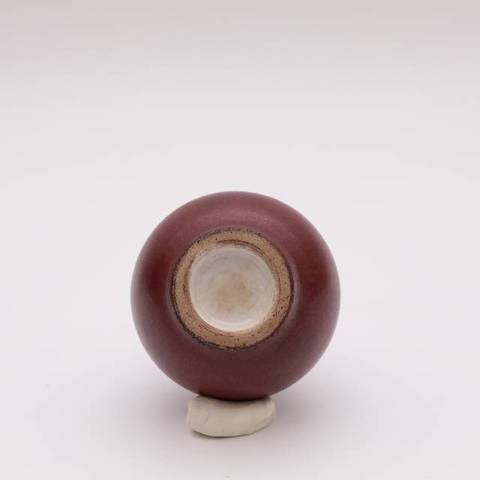 古玩陶瓷郎紅釉天球瓶真品鑒賞圖