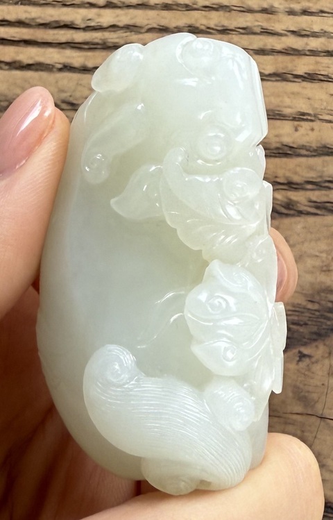 古玩玉器和田玉雕“瑞獸”擺件真品鑒賞圖