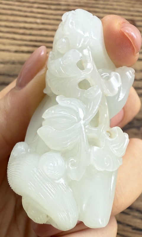 古玩玉器和田玉雕“瑞獸”擺件真品鑒賞圖