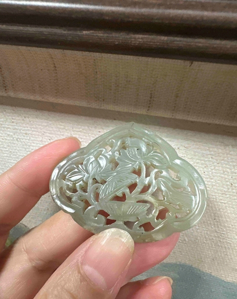 古玩玉器暗和合佩真品鑒賞圖