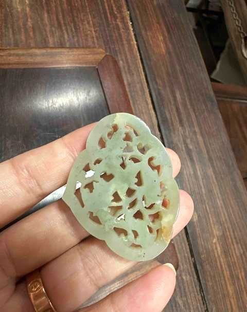 古玩玉器暗和合佩真品鑒賞圖