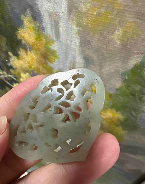 古玩玉器暗和合佩真品鑒賞圖