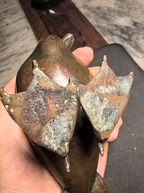 古玩銅器鴨子銅香薰爐真品鑒賞圖