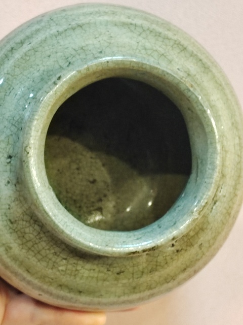 古玩陶瓷青釉罐拍賣，當(dāng)前價(jià)格1200元