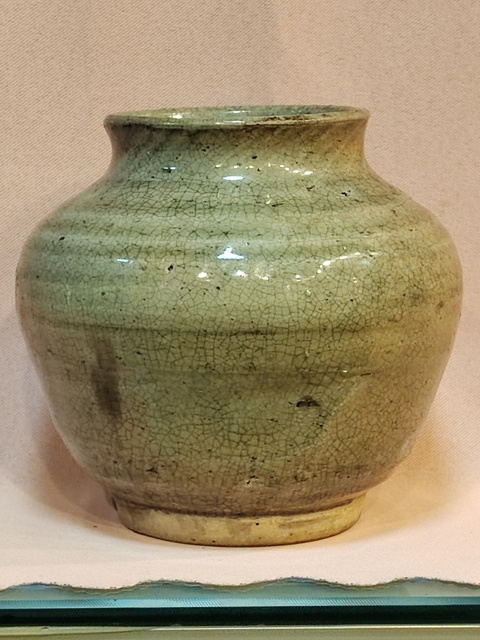 古玩陶瓷青釉罐拍賣，當(dāng)前價(jià)格1200元