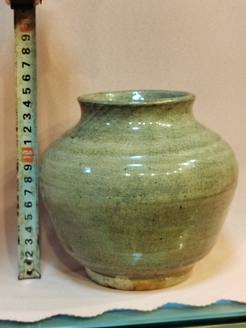 古玩陶瓷青釉罐拍賣，當(dāng)前價(jià)格1200元