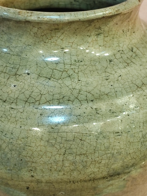 古玩陶瓷青釉罐拍賣，當(dāng)前價(jià)格1200元