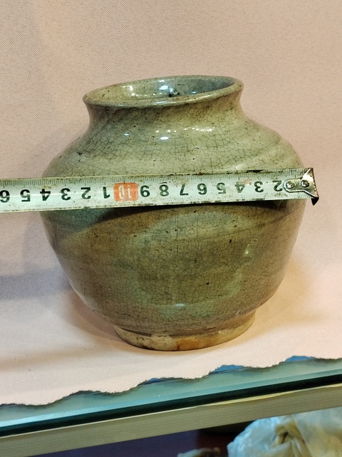 古玩陶瓷青釉罐拍賣，當(dāng)前價(jià)格1200元