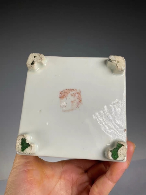古玩陶瓷民國粉彩花鳥茶葉罐真品鑒賞圖