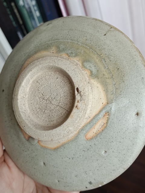 古玩陶瓷【每周放漏一件】鈞窯月白釉盤拍賣,當前價格800元