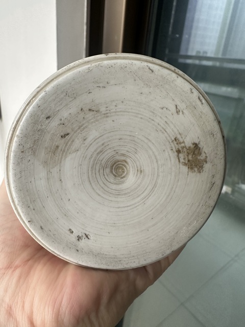 古玩陶瓷明崇禎 青花人物紋筆筒真品鑒賞圖