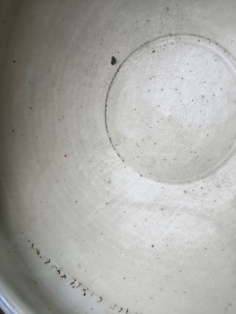 古玩陶瓷霽藍釉三乳足缽式香爐真品鑒賞圖