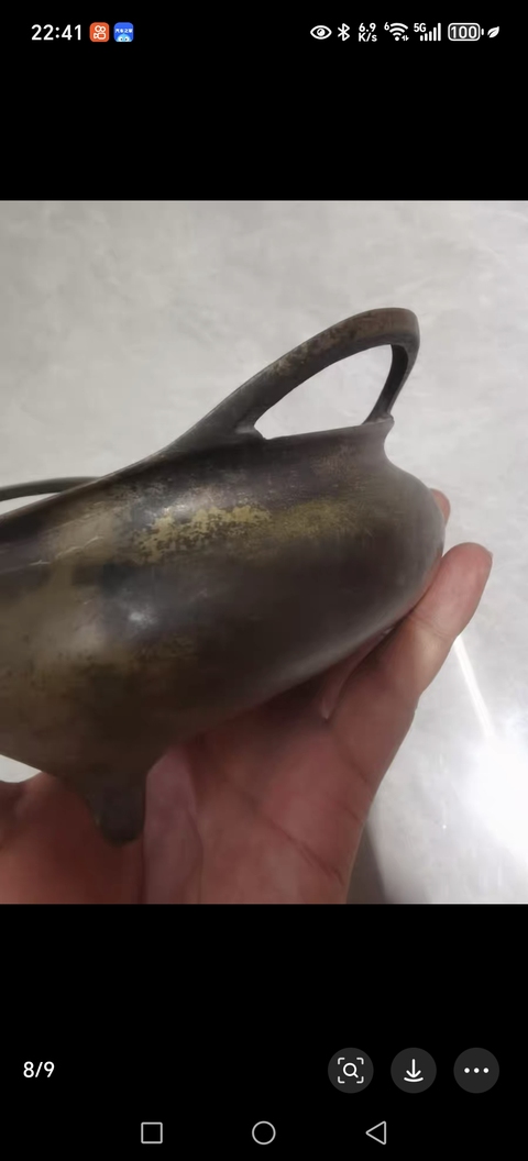 古玩銅器銅爐真品鑒賞圖