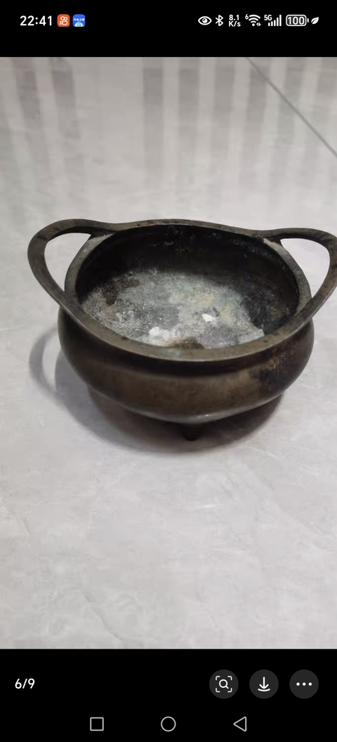 古玩銅器銅爐真品鑒賞圖