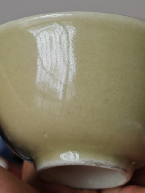 古玩陶瓷青釉茶碗真品鑒賞圖