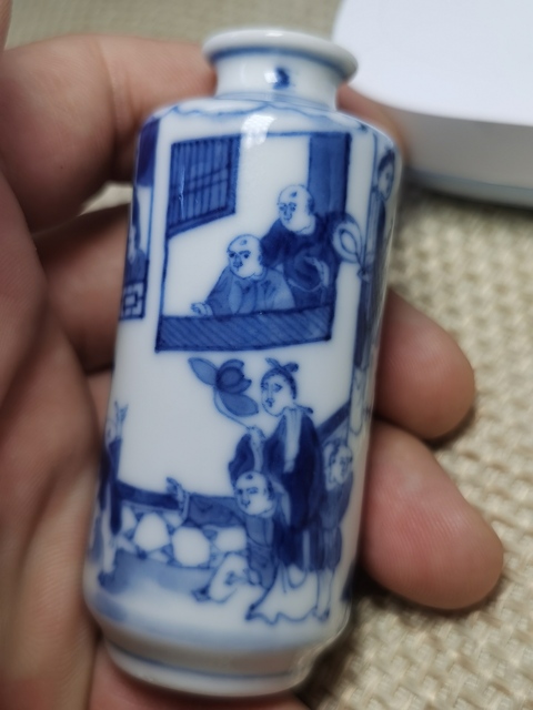 古玩陶瓷青花鼻煙壺真品鑒賞圖
