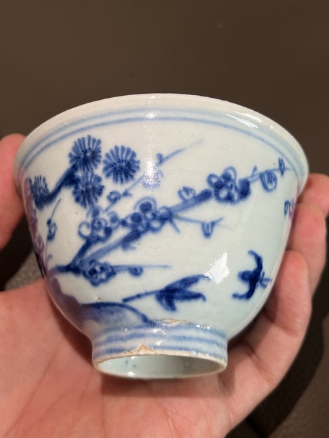 古玩陶瓷青花杯真品鑒賞圖