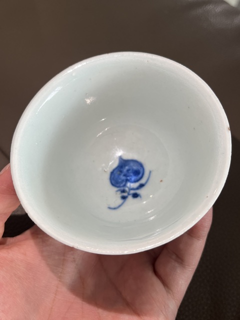 古玩陶瓷青花杯真品鑒賞圖