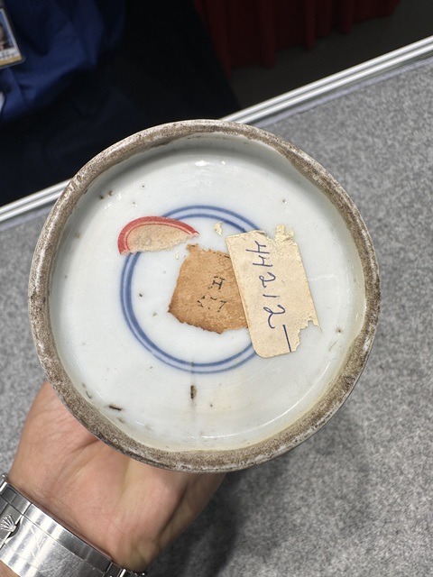 古玩陶瓷青花瑞獸紋紙槌瓶真品鑒賞圖