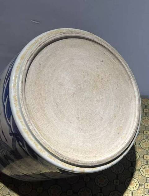 古玩陶瓷現代仿清青花龍紋香爐真品鑒賞圖