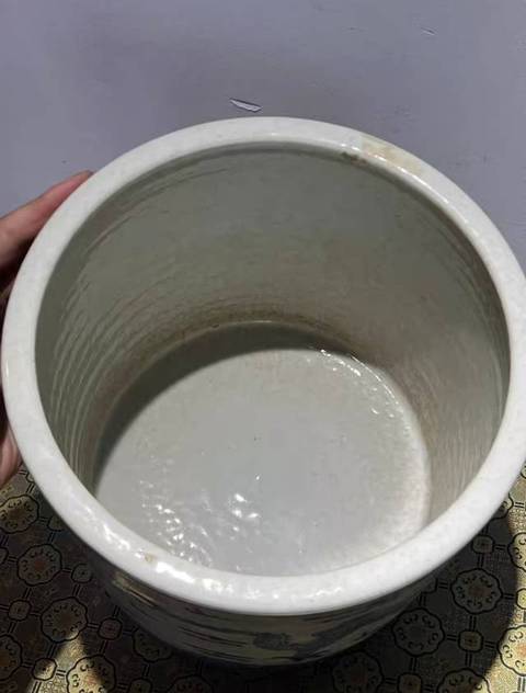 古玩陶瓷現代仿清青花龍紋香爐真品鑒賞圖