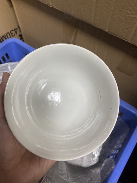 古玩陶瓷胭脂紅釉龍紋碗真品鑒賞圖
