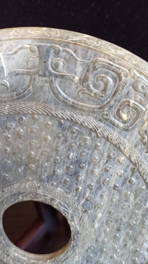古玩玉器仿古做舊玉璧真品鑒賞圖