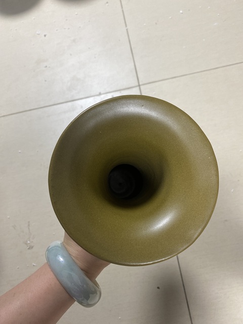 古玩陶瓷茶葉末釉瓶真品鑒賞圖