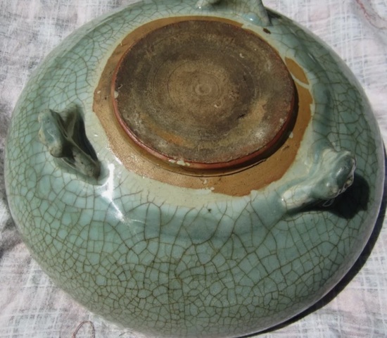 古玩陶瓷青瓷爐真品鑒賞圖