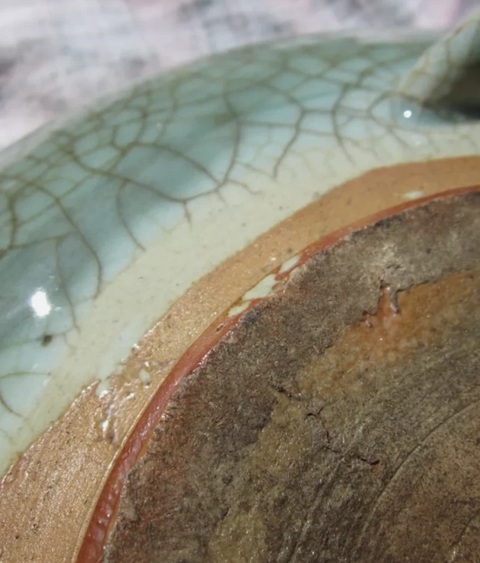 古玩陶瓷青瓷爐真品鑒賞圖