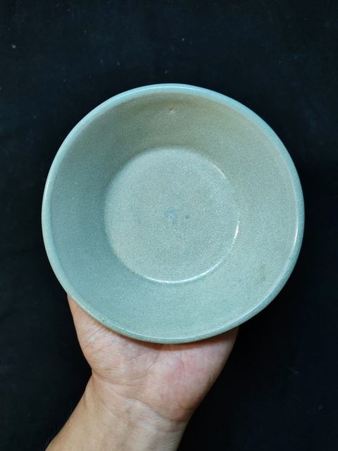古玩陶瓷龍泉青瓷直壁洗真品鑒賞圖