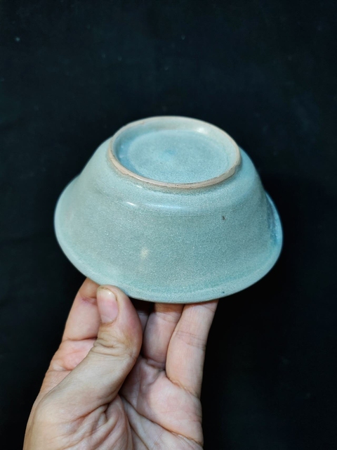 古玩陶瓷龍泉青瓷直壁洗真品鑒賞圖