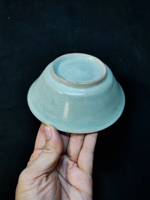 古玩陶瓷龍泉青瓷直壁洗真品鑒賞圖