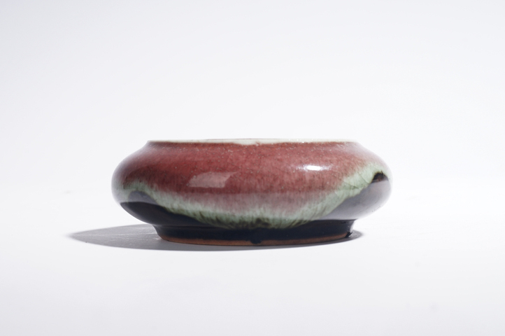 古玩陶瓷清晚期·窯變釉三陽開泰洗真品鑒賞圖