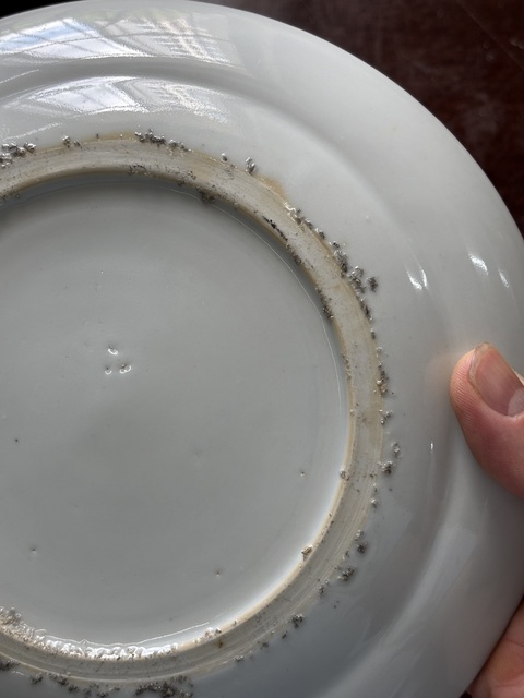 古玩陶瓷粉彩人物故事紋折腰盤拍賣，當前價格1000元