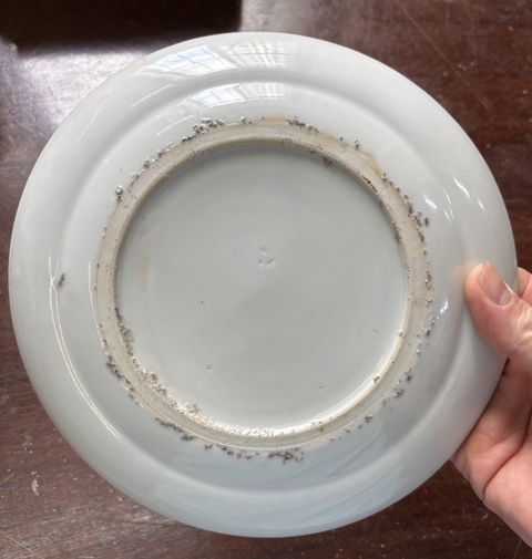 古玩陶瓷粉彩人物故事紋折腰盤拍賣，當前價格1000元