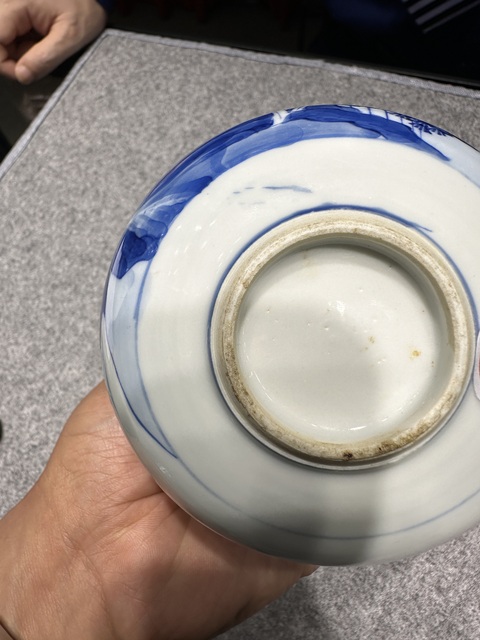 古玩陶瓷青花山水人物錐把瓶，注意品相真品鑒賞圖