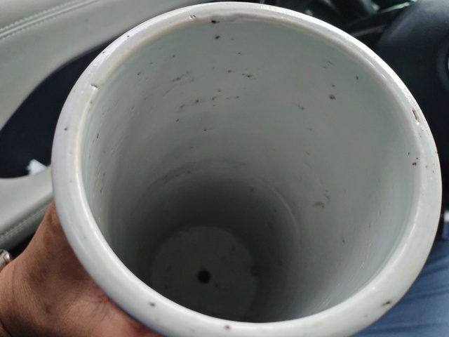 古玩陶瓷粉彩人物故事帽筒真品鑒賞圖