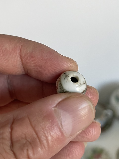 古玩陶瓷大雞圖瓷珠真品鑒賞圖