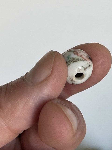 古玩陶瓷大雞圖瓷珠真品鑒賞圖