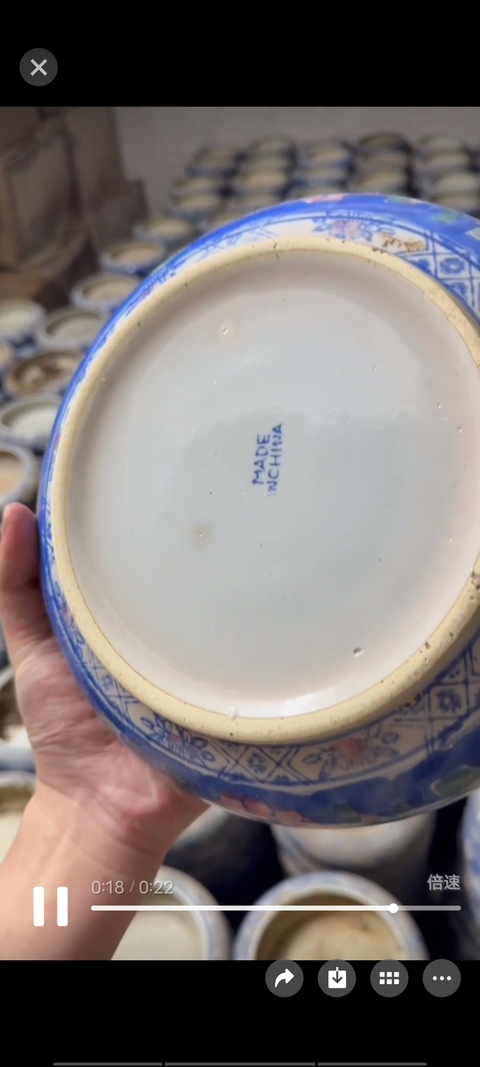 古玩陶瓷水仙盆真品鑒賞圖