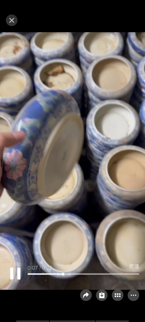 古玩陶瓷水仙盆真品鑒賞圖