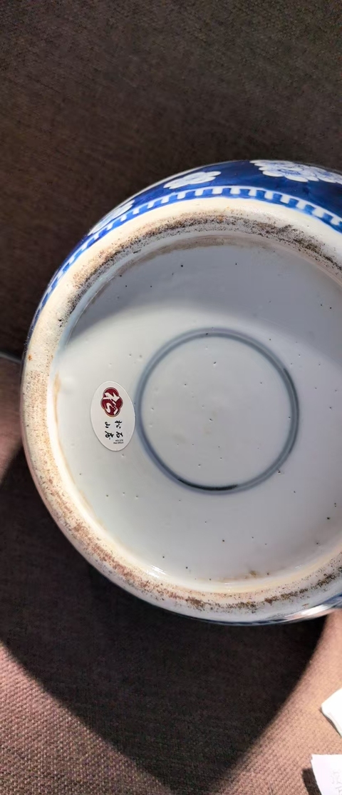 古玩陶瓷青花博古圖蓋罐真品鑒賞圖